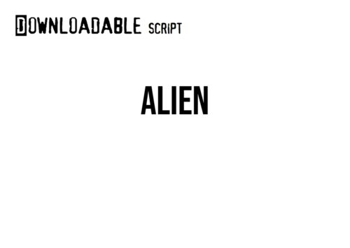 Alien script