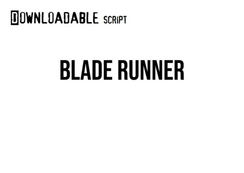 Blade Runner script