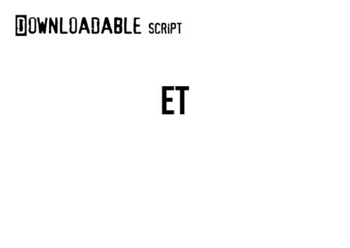 ET script