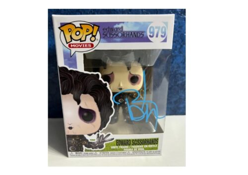 Edward Scissorhands Funko pop signed