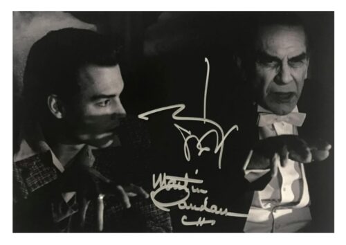 signed Johhny Depp m& Martin Landau photo