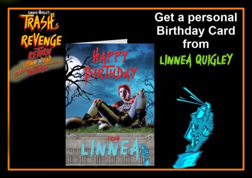 A personal Birthday Card from Linnea Quigley