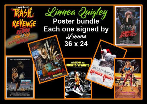 Linnea Quigley Poster bundle Each one signed by Linnea 36 x 24