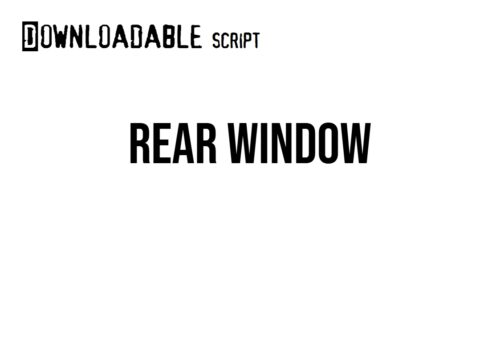 Rear Window script