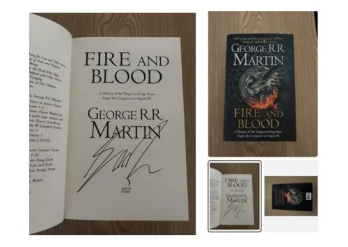 Signed by George RR Martin HB book Fire & Blood