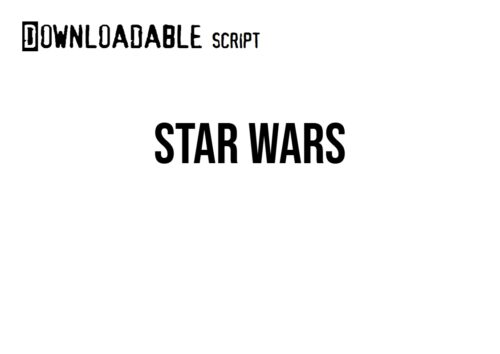 Star Wars script