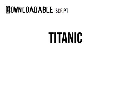 Titanic script