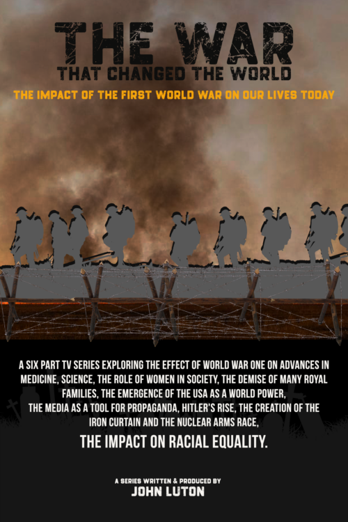 THE WAR THAT CHANGED THE WORLD signed poster